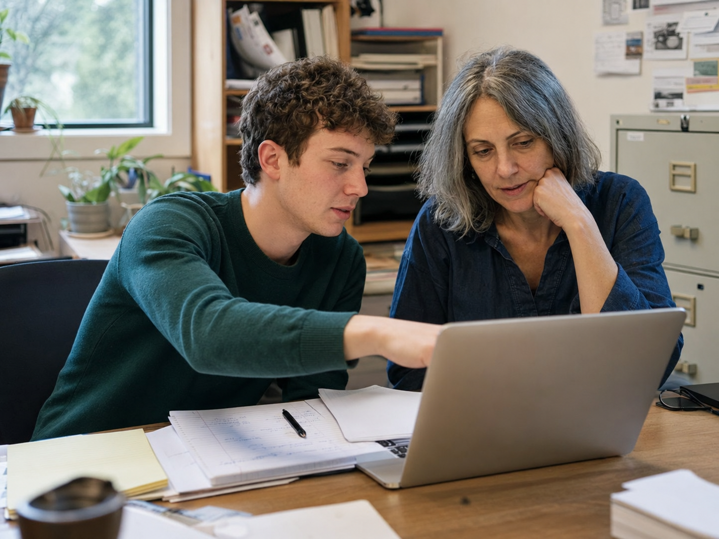UEWM Connect intern receiving practical workplace training from a mentor